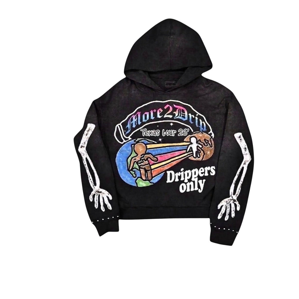 More2Drip "Drippers Only" Skeleton Hoodie