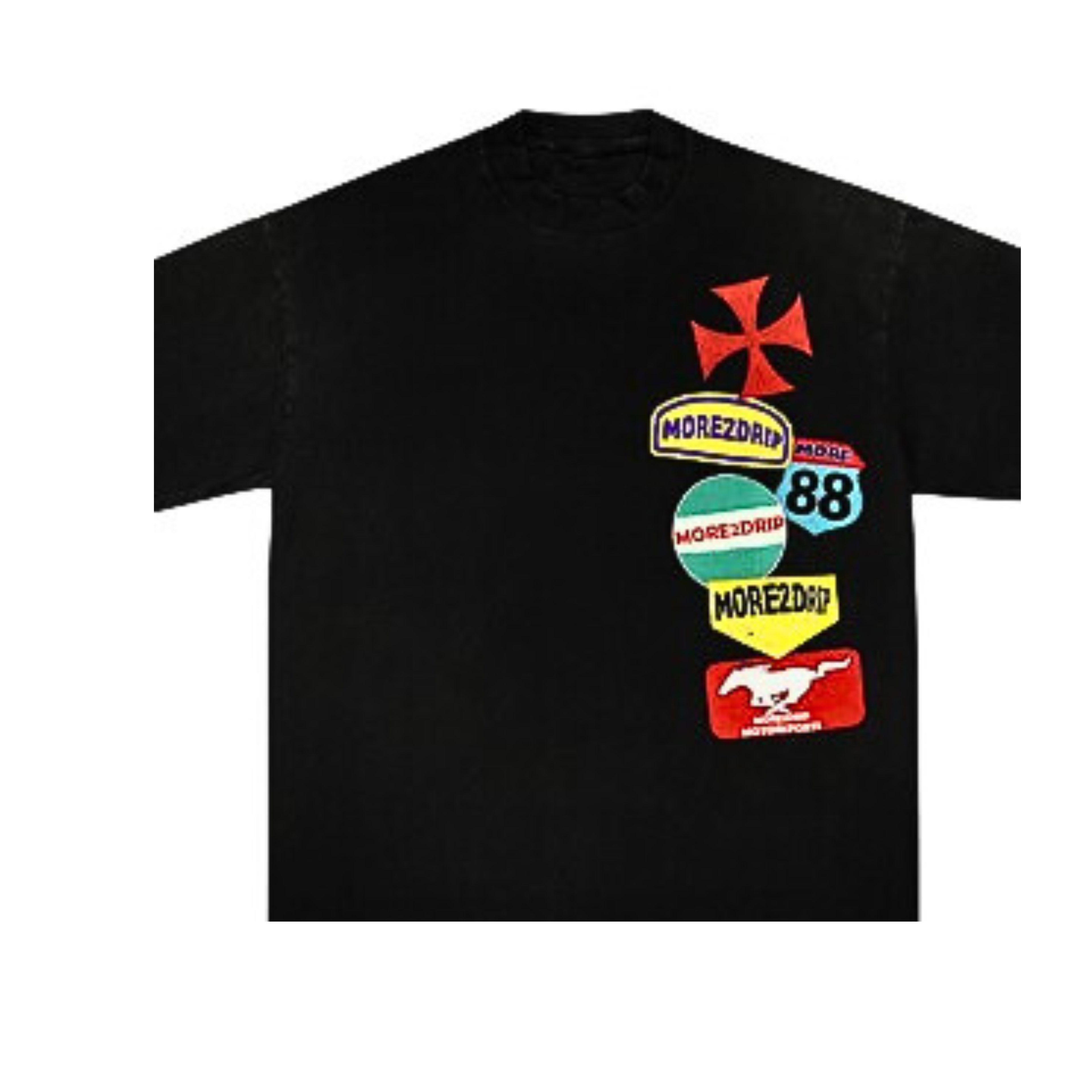 More2Drip Racing Club Tee-Black