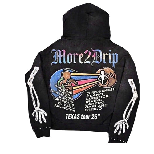 More2Drip "Drippers Only" Skeleton Hoodie