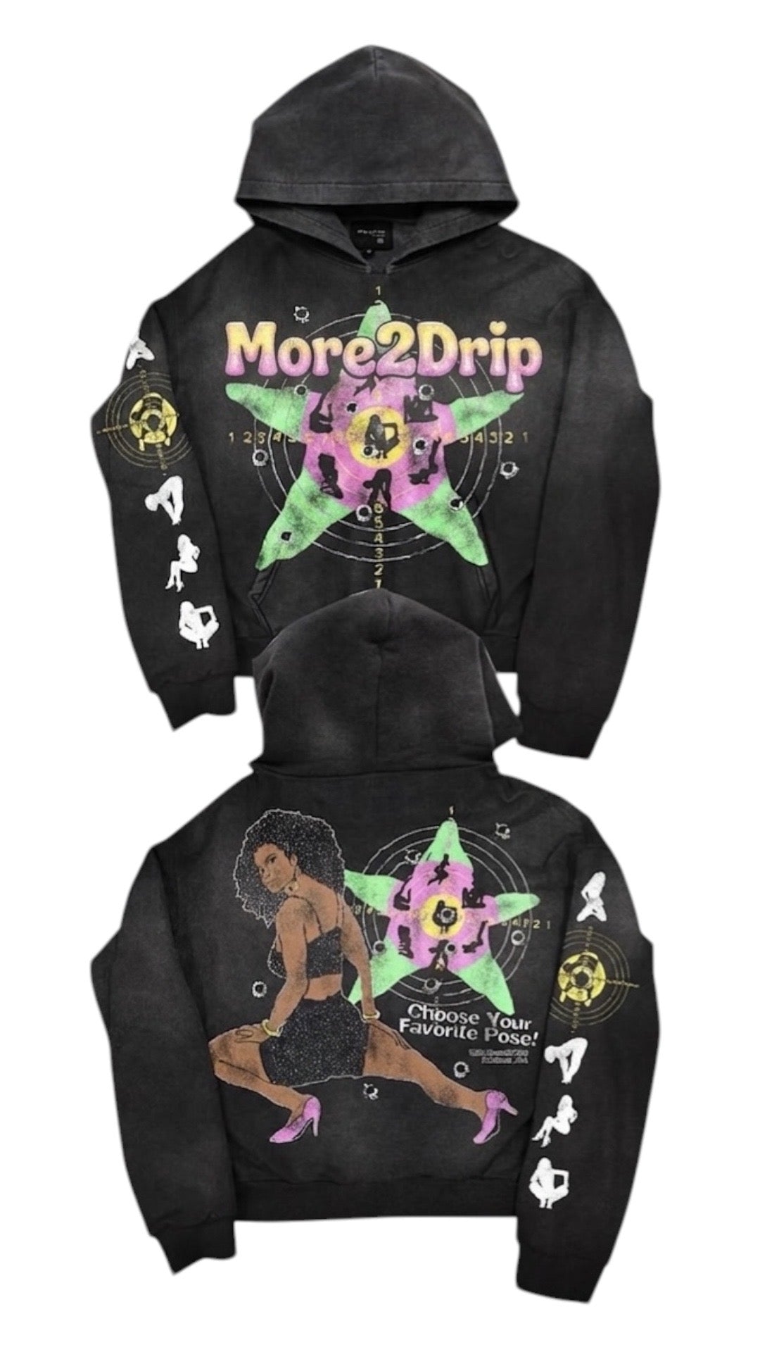 More2Drip Cosmic Star Graphic Hoodie