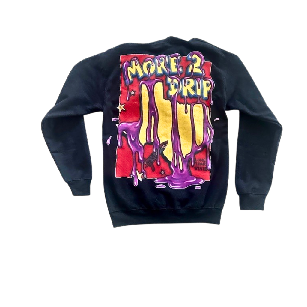 More2Drip "Texas Drip" Hoodie Short Set-Black Edition
