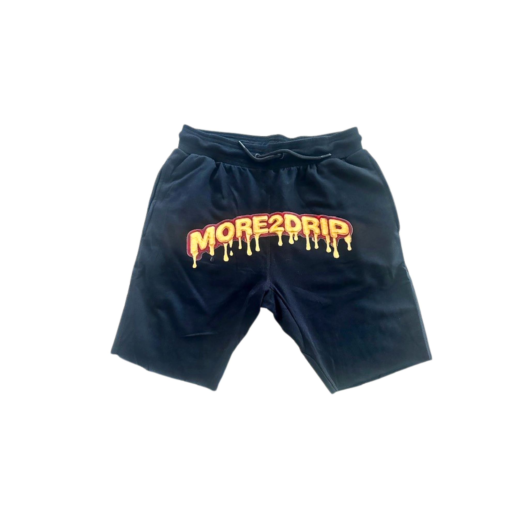 More2Drip "Texas Drip" Hoodie Short Set-Black Edition