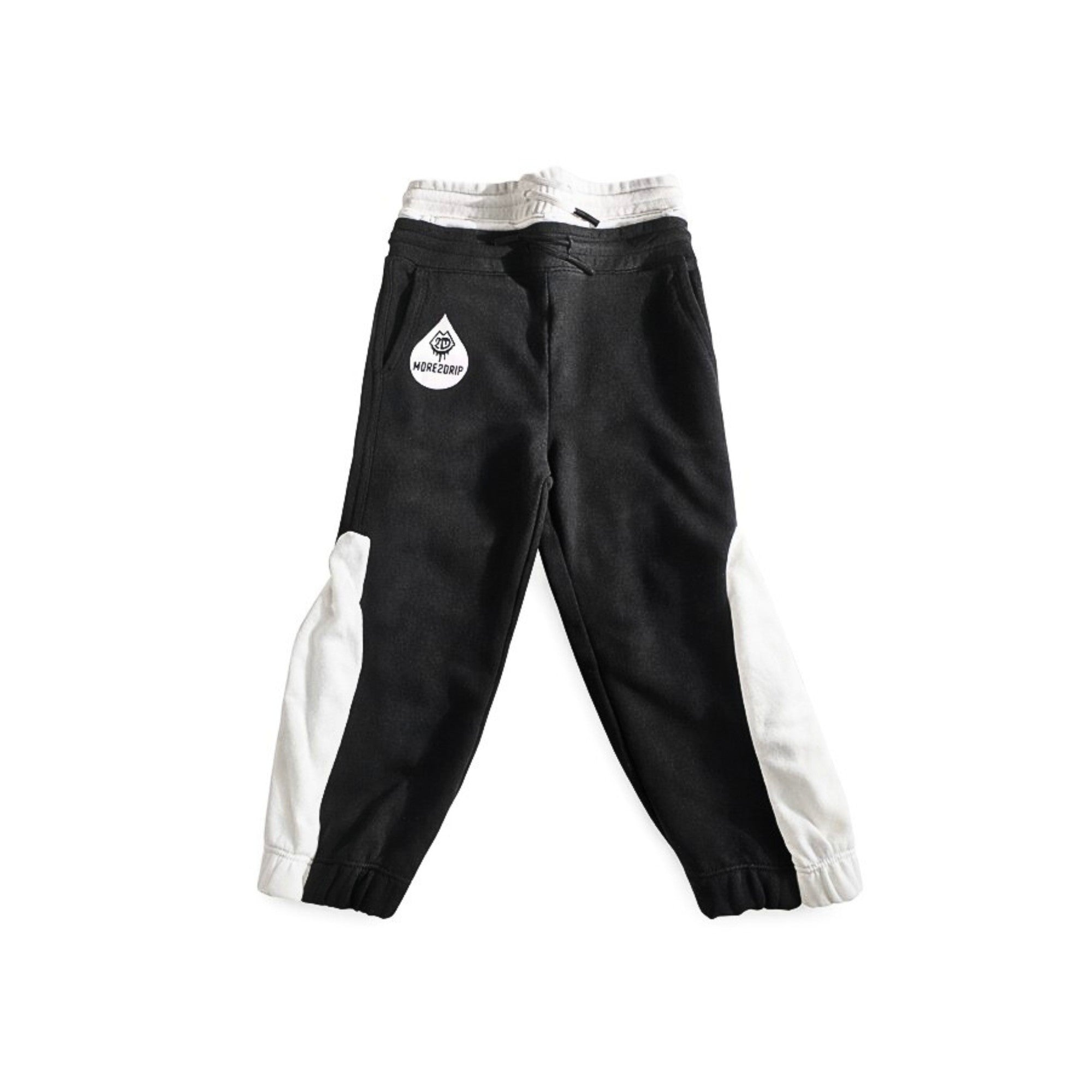More2Drip Kids Two-Tone Split Hoodie & Jogger Set