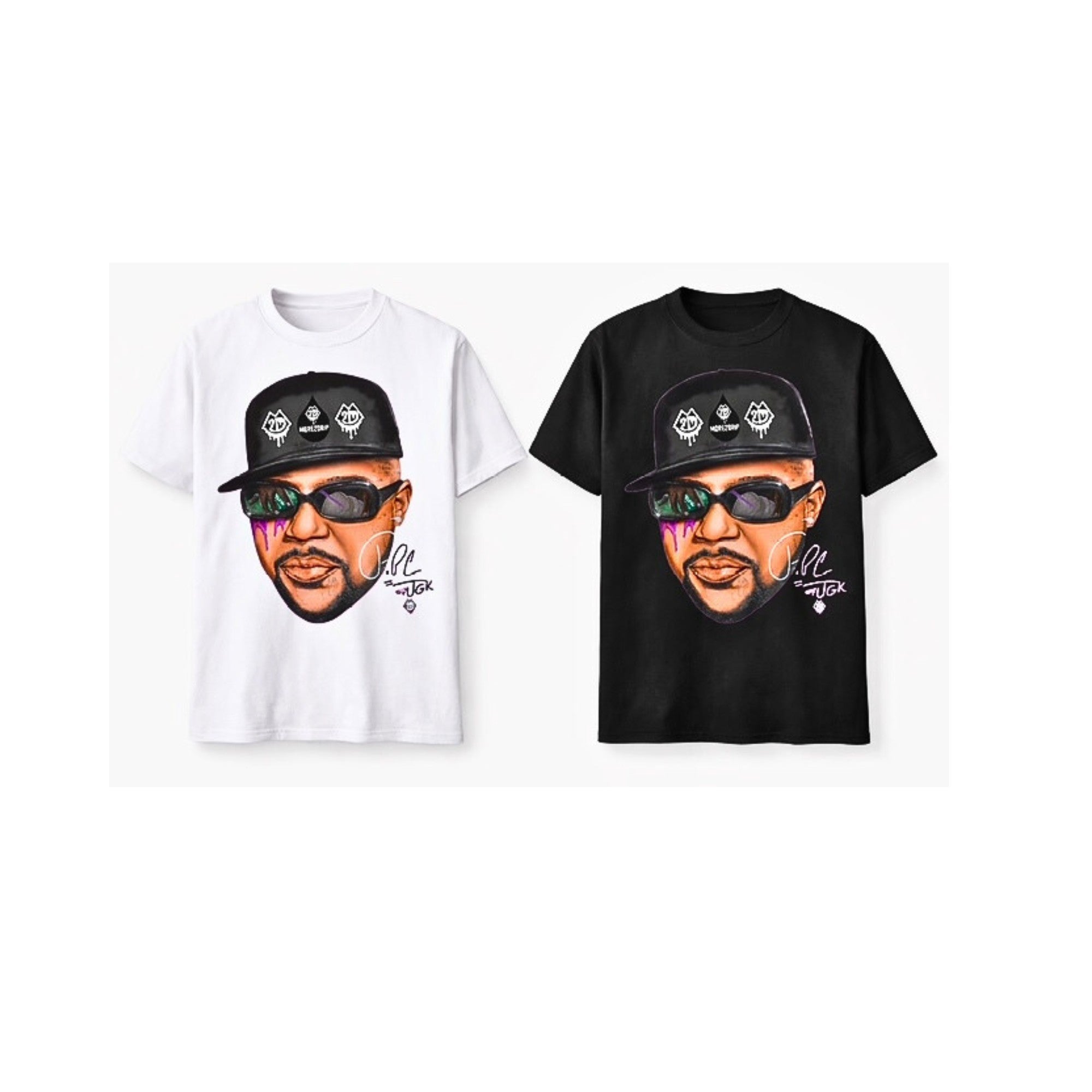 More2Drip Pimp C Tribute Portrait Tee